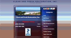 Desktop Screenshot of cleanfreshrestoration.com